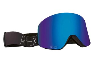 Aphex Oxia mat zwart revo blauw goggle