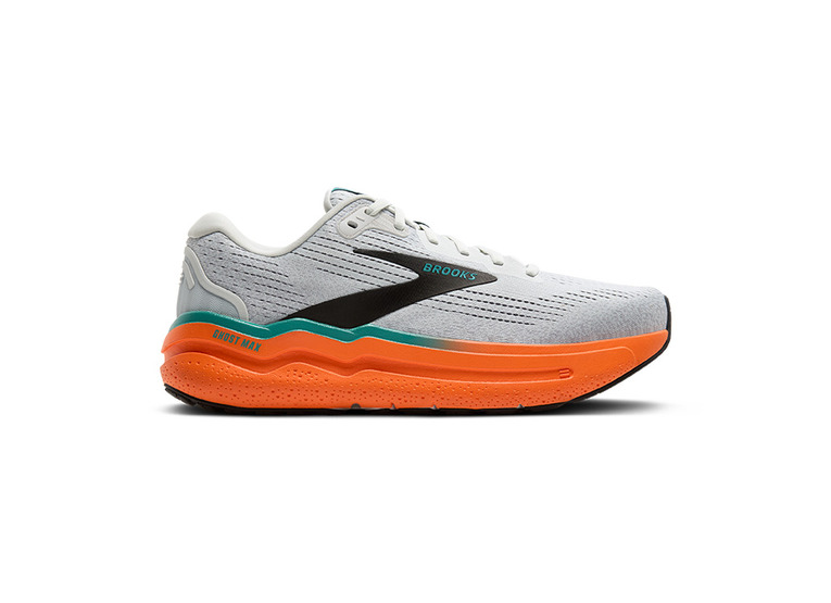 Brooks Ghost Max 2 loopschoen oyster mushroom/orange/teal heren