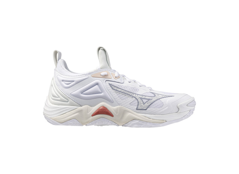 Mizuno Wave Momentum 3 indoorschoen wit/aleution/cloud pink dames