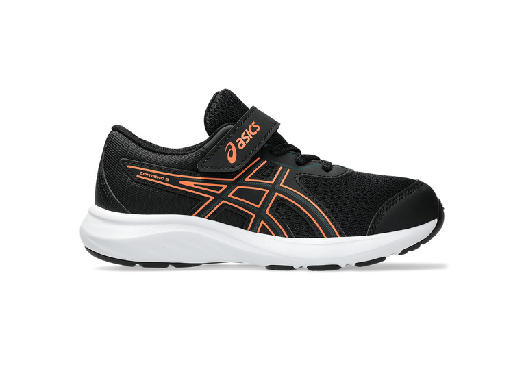 Asics Conted 9 PS sportschoen zwart/oranje KIDS