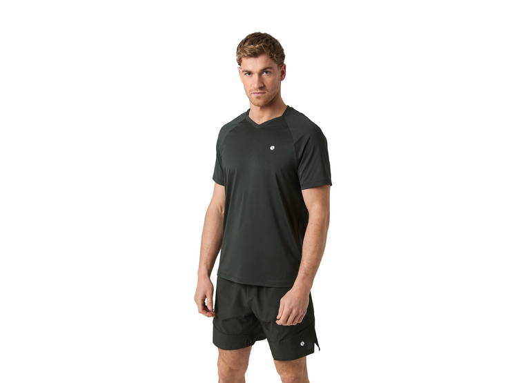 Bjorn Borg Ace V-neck T-shirt peat heren