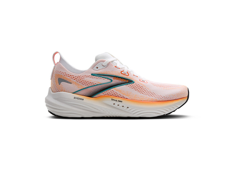 Brooks Glycerin 22 loopschoen wit/oranje/green blue slate heren