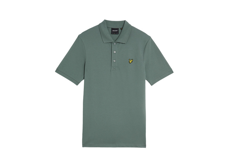 Lyle & Scott plain polo shirt green mercurial heren