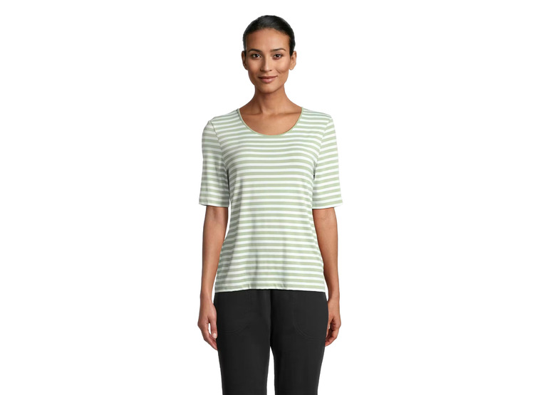 Joy Allison T-shirt salbei stripes dames