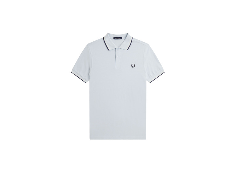 Fred Perry Twin tipped polo shirt ijsblauw heren
