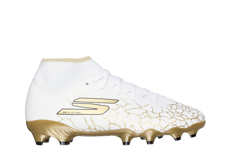 Skechers SKX 1.5 high academy FG voetbalschoen wit/goud