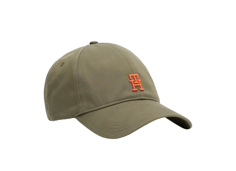 Tommy Hilfiger baseballpet met TH-monogram battle green heren
