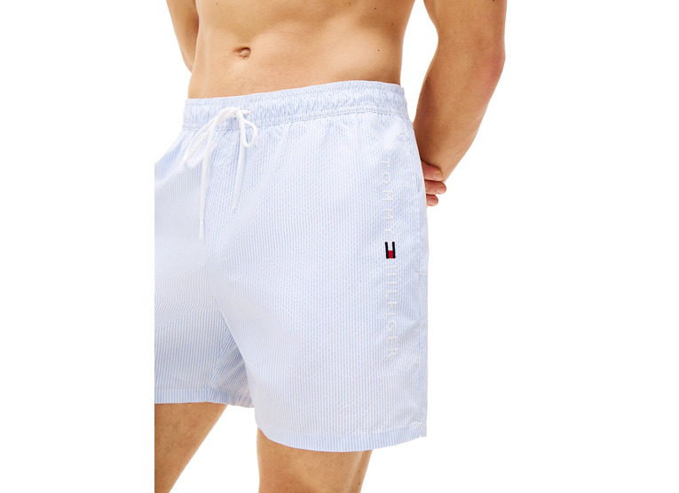 Tommy Hilfiger zwemshort met streep ithaca wit/sweet blue heren