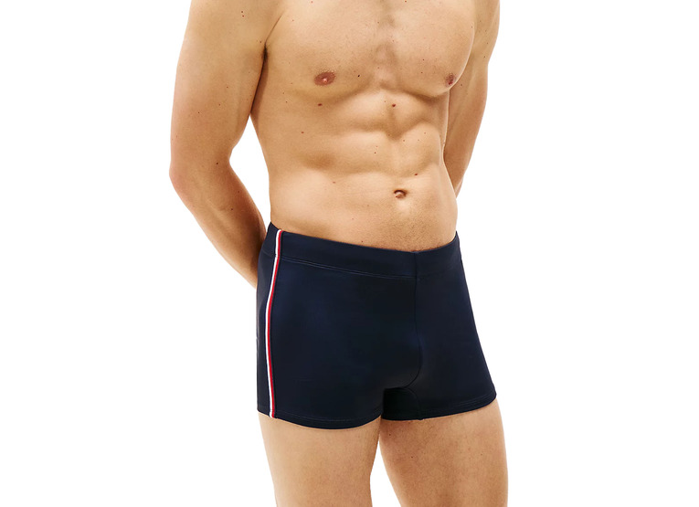 Tommy Hilfiger zwembroek met signature streep desert sky heren