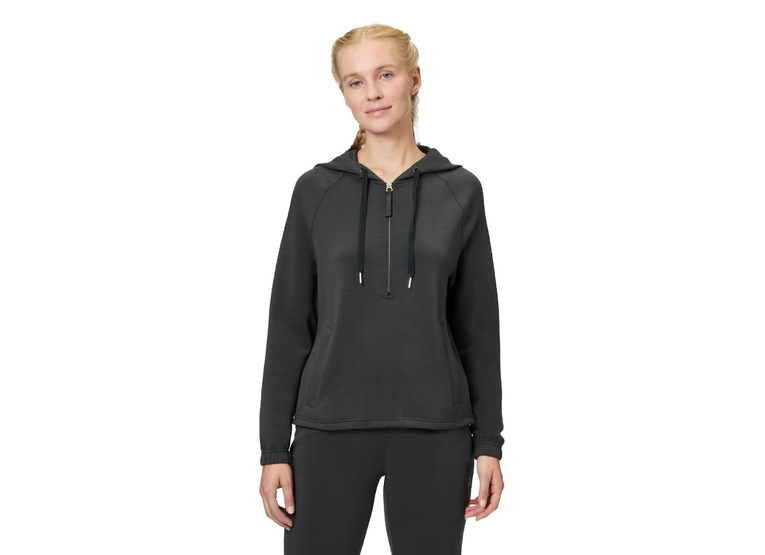 Venice Beach Jessica halfzip hoodie antraciet dames