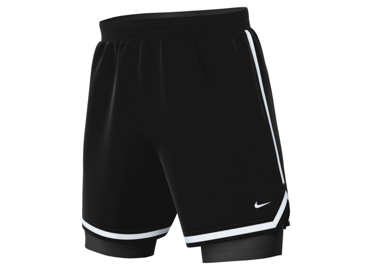 Nike DNA Dri-FIT 2-in-1 basketbalshort zwart heren