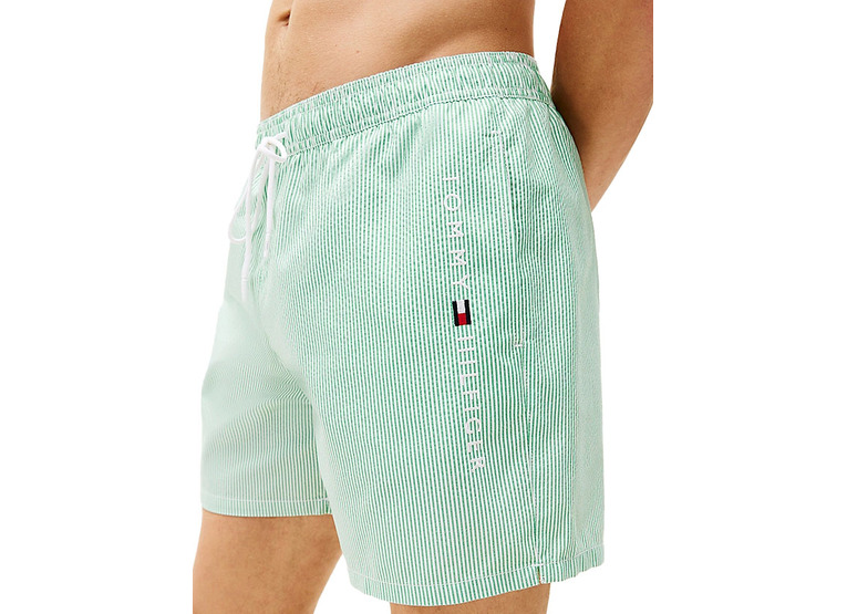 Tommy Hilfiger zwemshort met streep ithaca white radiant green heren