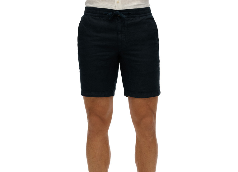 Superdry merchant linnen short eclipse navy heren