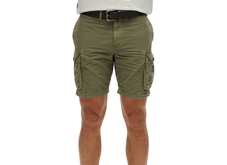 Superdry lichte parachute short chive green heren