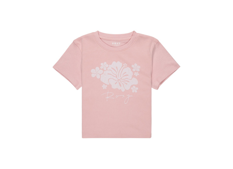 Roxy baby one more time T-shirt bleached mauve meisjes
