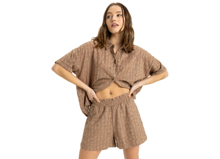 Roxy Souvenirs chaser short portobella flower eyelet dames