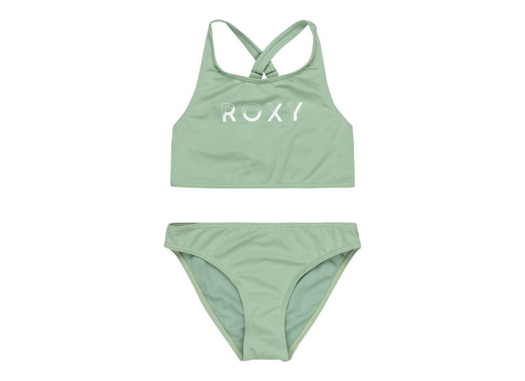 Roxy Solid active bikini basil meisjes