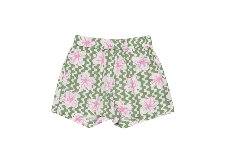 Roxy Blue Ocean floor short basil/party waves meisjes
