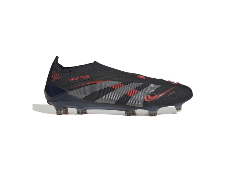 Adidas Predator Elite FG voetbalschoen zwart/grijs/lucid red