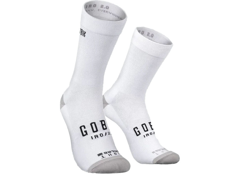 Gobik Iro 2.0 logo fietssokken wit unisex