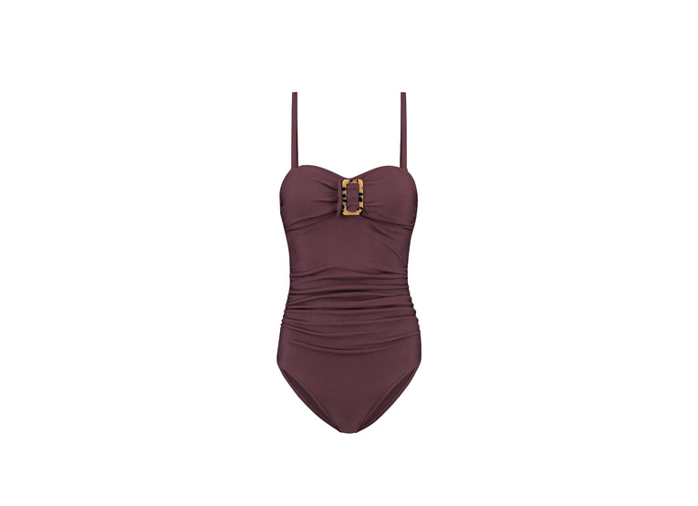 Cyell Wavy brown bandeau badpak B-cup dames