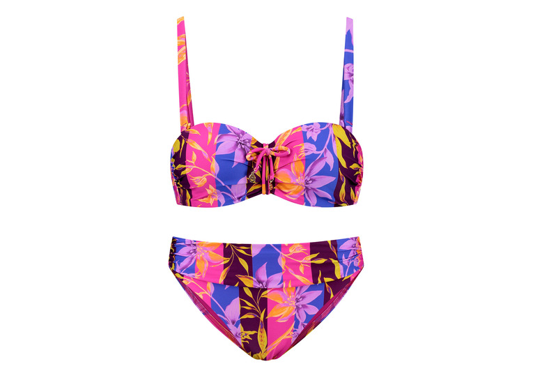 Cyell Maldano bandeau bikini C-cup paars/roze dames