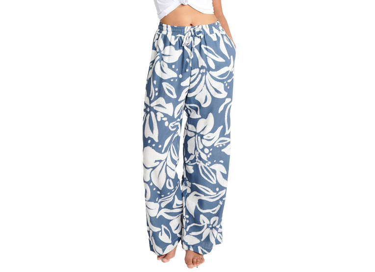 Banana Moon Olive floreal broek blauw dames