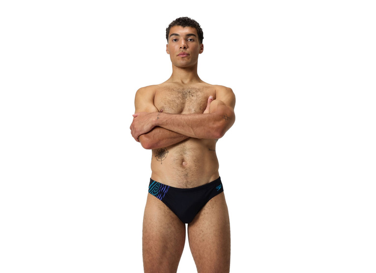 Speedo Tech Panel zwembroek zwart/blauw heren