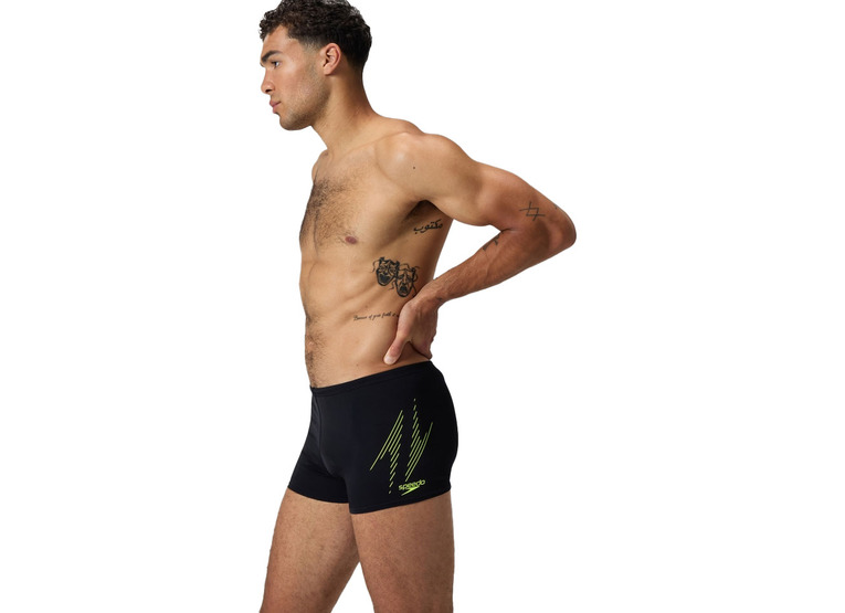 Speedo HyperBoom placement zwembroek zwart/geel heren