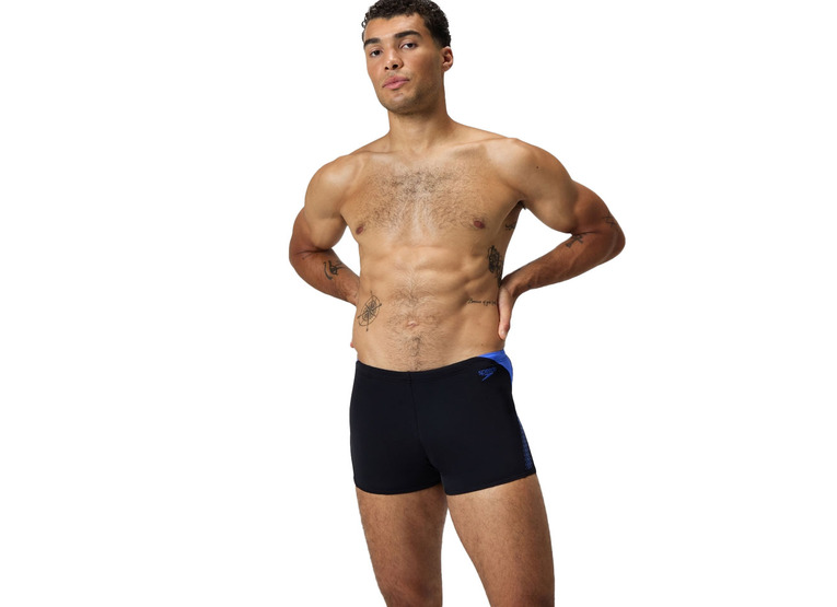 Speedo HyperBoom splice zwembroek zwart/blauw heren
