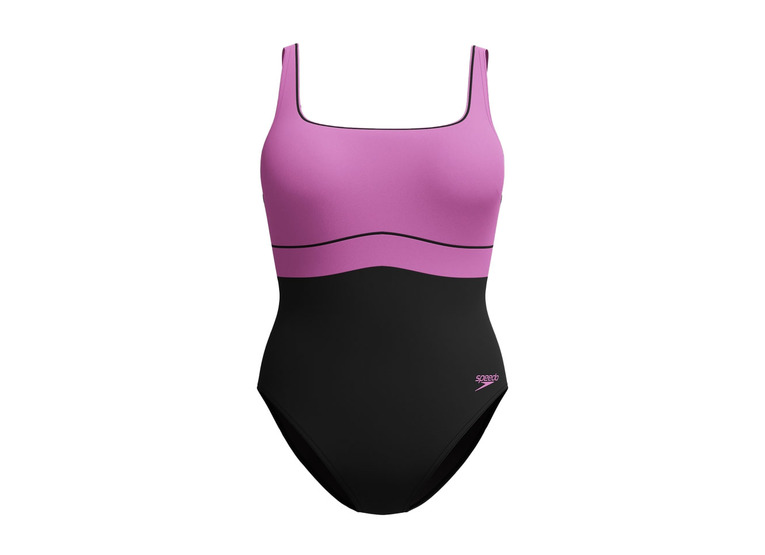 Speedo Shaping contour eclipse badpak zwart/roze dames
