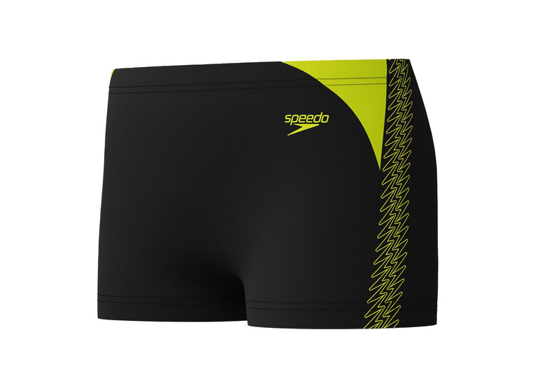 Speedo HyperBoom splice zwembroek zwart/geel KIDS
