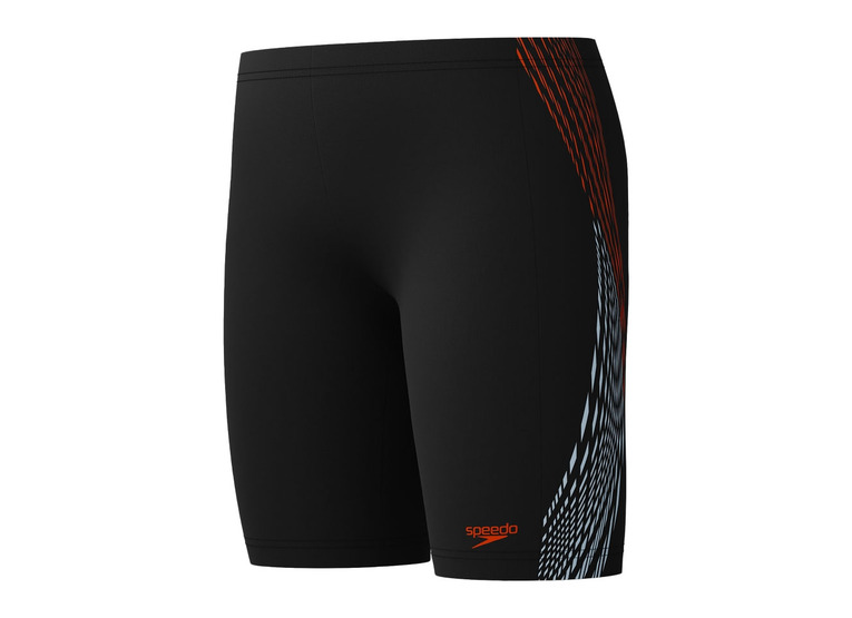 Speedo plastisol placement jammer zwart/rood KIDS