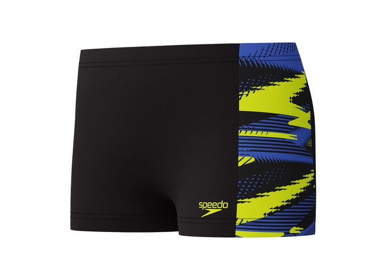 Speedo HyperBoom panel zwembroek zwart/geel KIDS