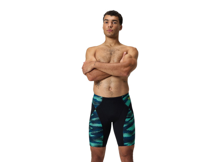 Speedo Endurance+ max compression jammer zwart/turquoise heren
