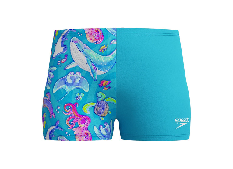 Speedo learn to swim digital printed zwembroek blauw