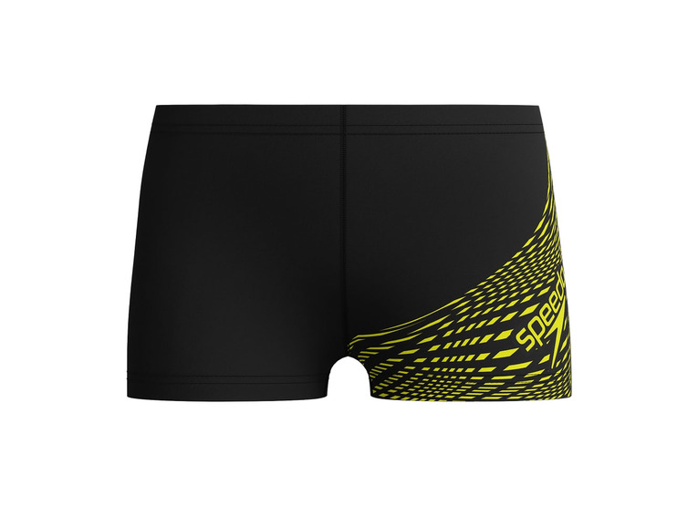 Speedo Medley logo zwembroek zwart/geel KIDS