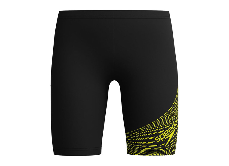 Speedo Medley logo jammer zwart/geel KIDS