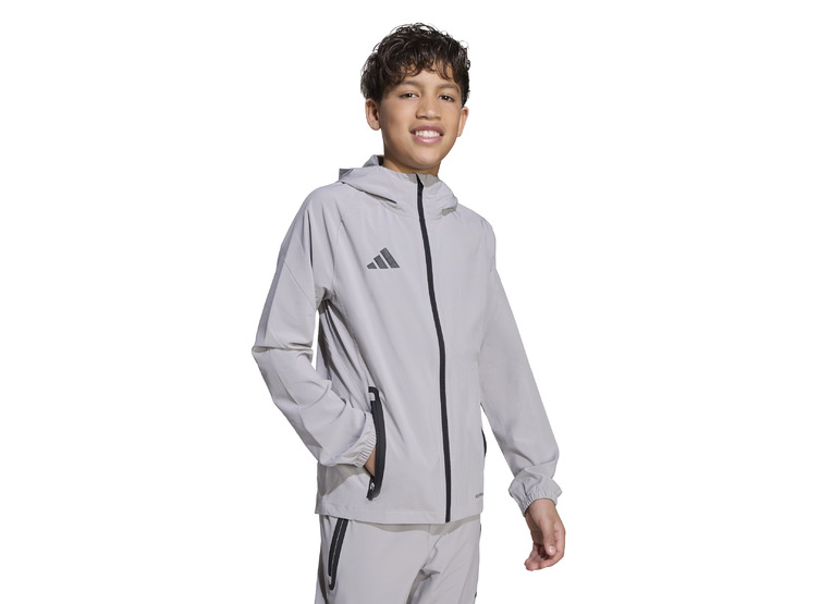 Tiro 25 Competition Vis Tech trainingsjack grijs Kids