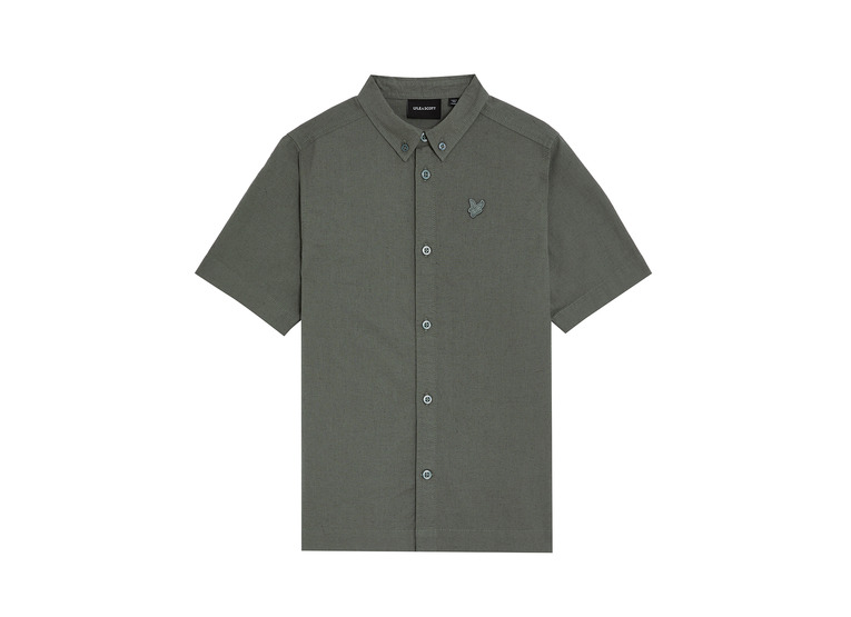 Lyle & Scott linen SS shirt kaki KIDS