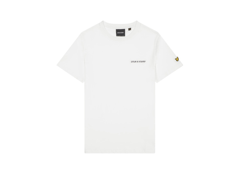 Lyle & Scott embroidered T-shirt wit heren