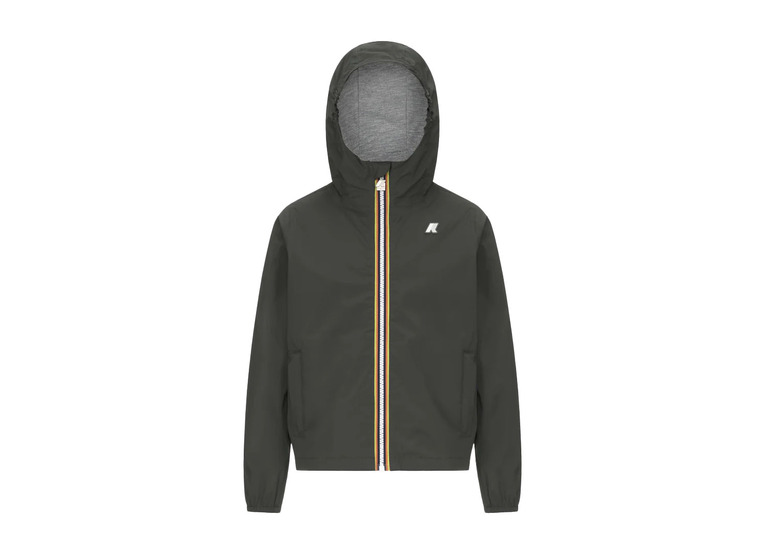 K-Way Jack stretch nylon jersey zomerjas donkergroen KIDS