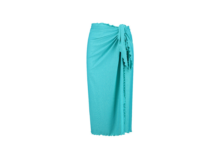 Cyell sea sparkle omslagrok aquablauw dames