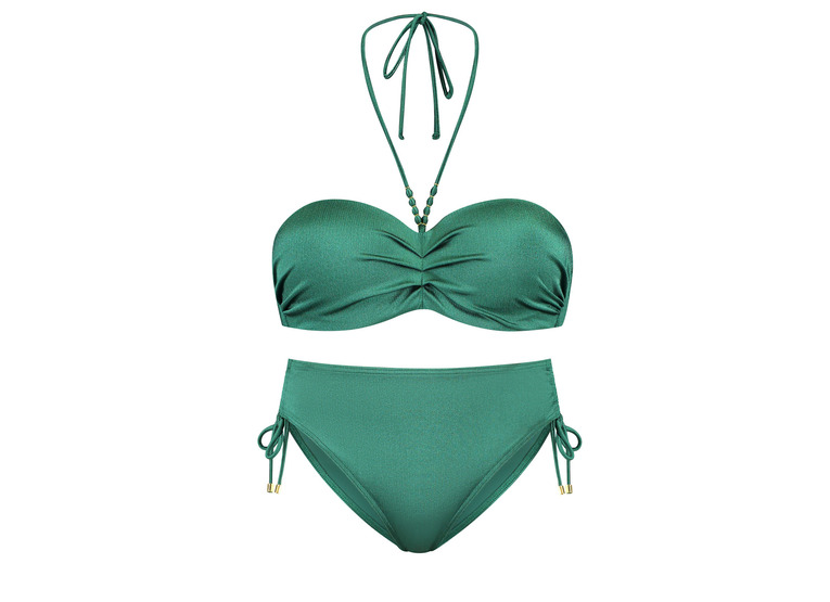 Cyell treasure green bandeau bikini D-cup dames