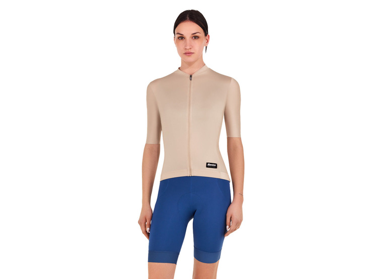 Santini ready to ride jersey beige unisex