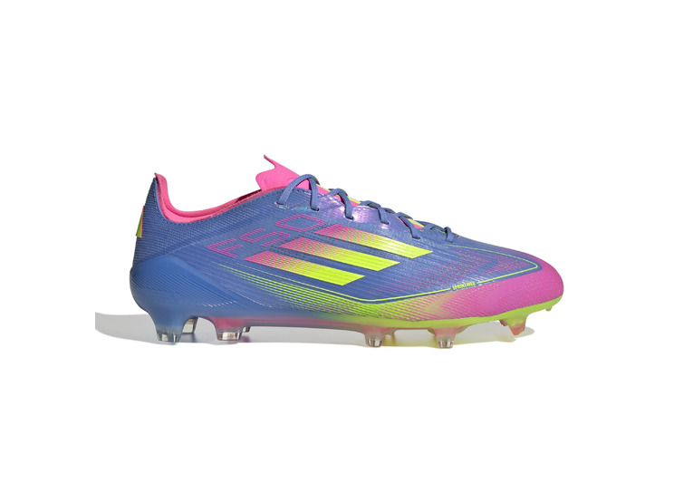 Adidas F50 Elite FG voetbalschoen blue fusion/lucid lemon/pink