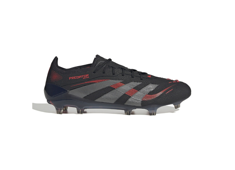 Adidas Predator Elite FG voetbalschoen zwart/grijs/lucid red