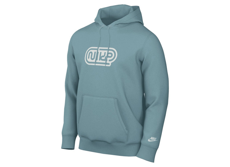 Nike Club FT hoodie font blauw heren