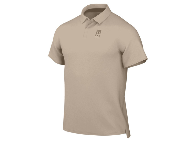 NikeCourt Advantage Dri-FIT tennispolo beige heren
