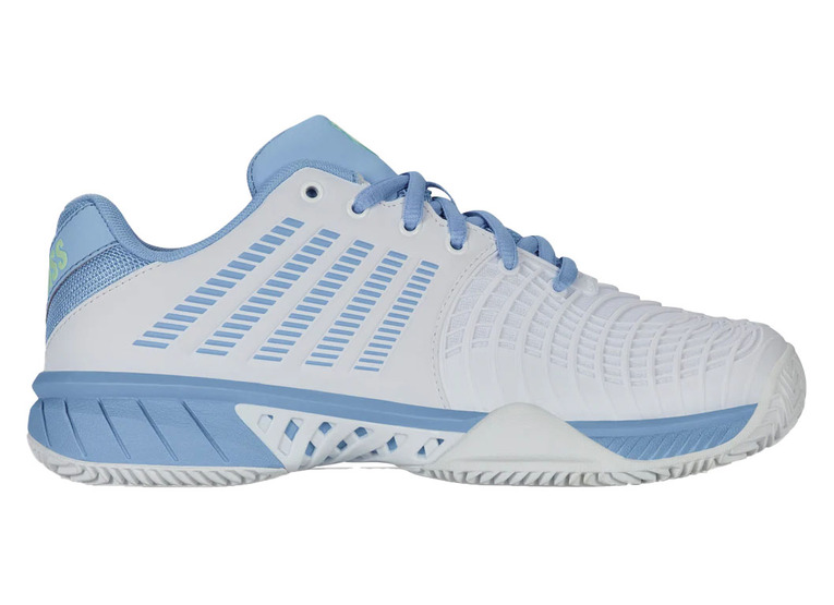 K-Swiss Express light 3 clay tennisschoen wit/dutch canal/paradise green dames